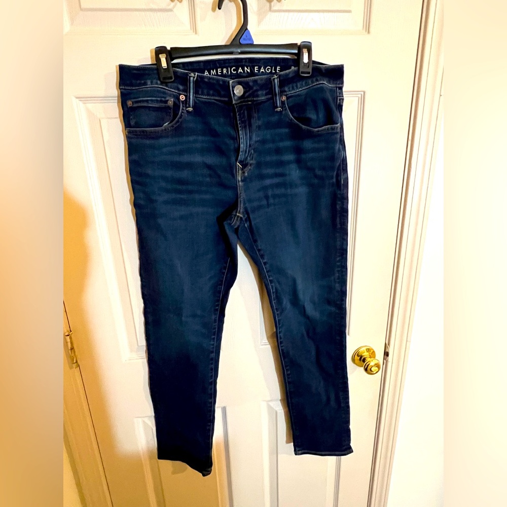 34W 30L (Airflex +) American Eagle navy jeans